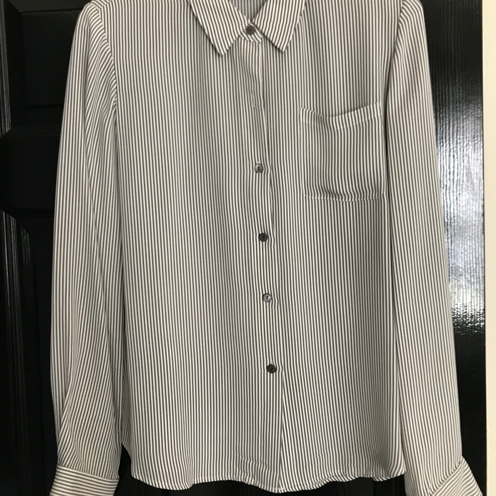 Theory button down blouse